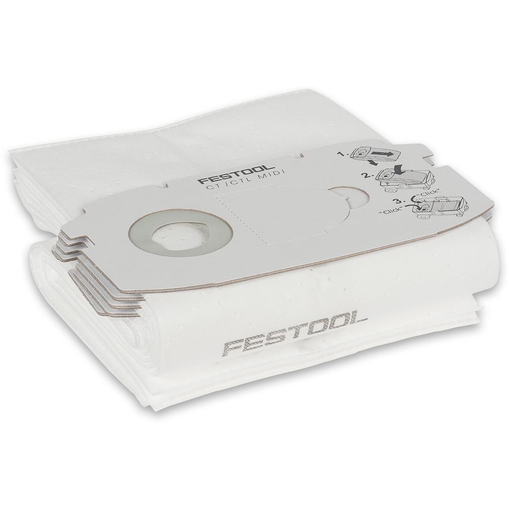 Festool CTL MIDI SELFCLEAN Filter Bags (Pkt 5)