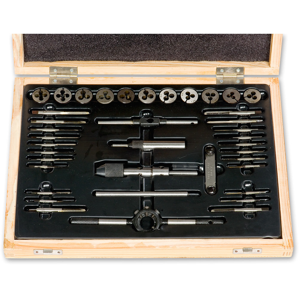 Axminster Engineer Series 0 - 10 BA Tap and Die 38 Piece Set