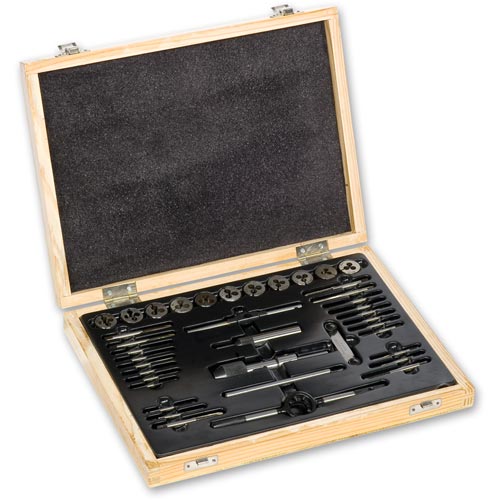 Axminster Engineer Series 0 - 10 BA Tap and Die 38 Piece Set