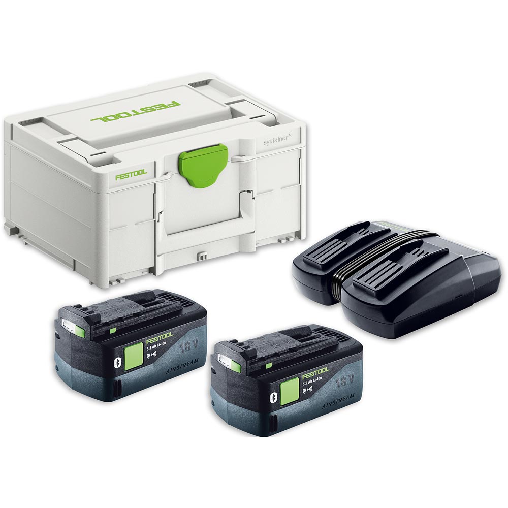 Festool Battery & DUO Charger Set 18V (2 x 5.0Ah)