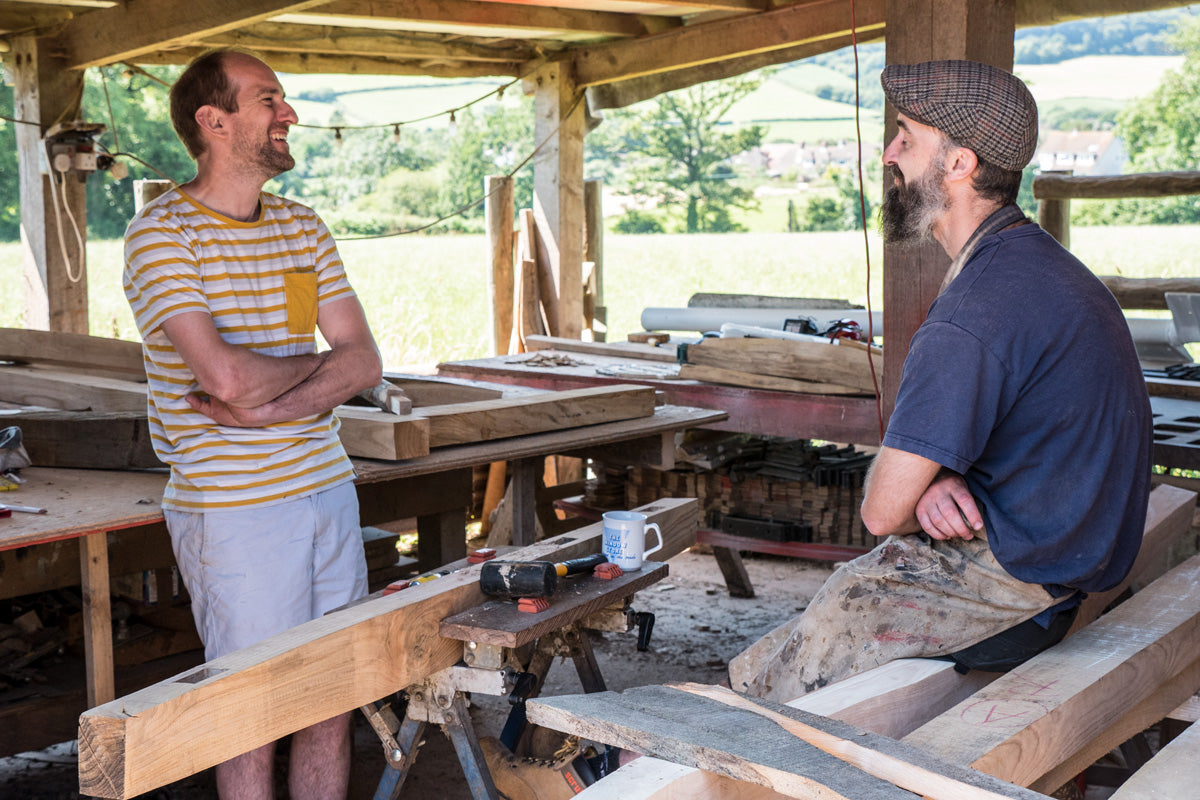 Woodworkers in workshop