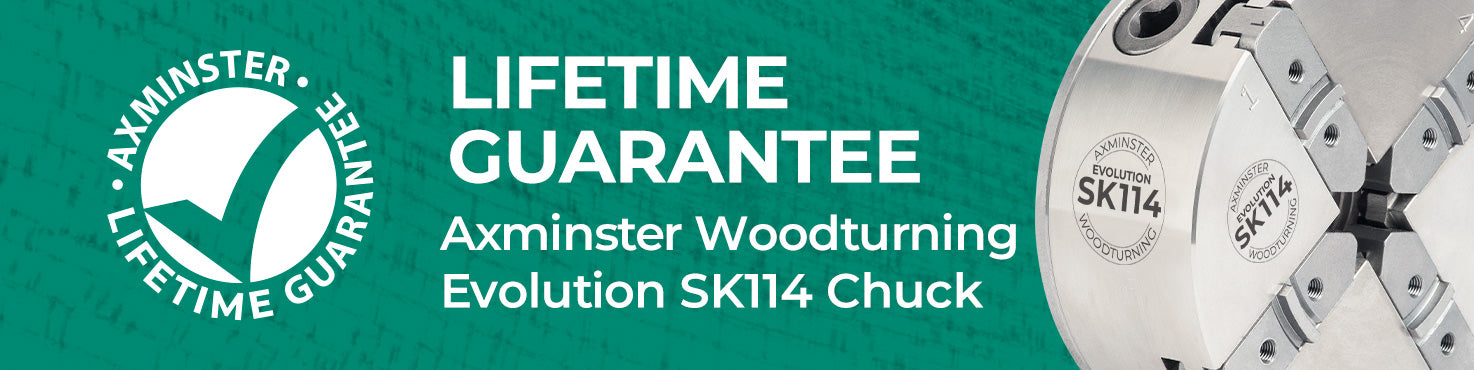 Axminster Woodturning Lifetime Guarantee