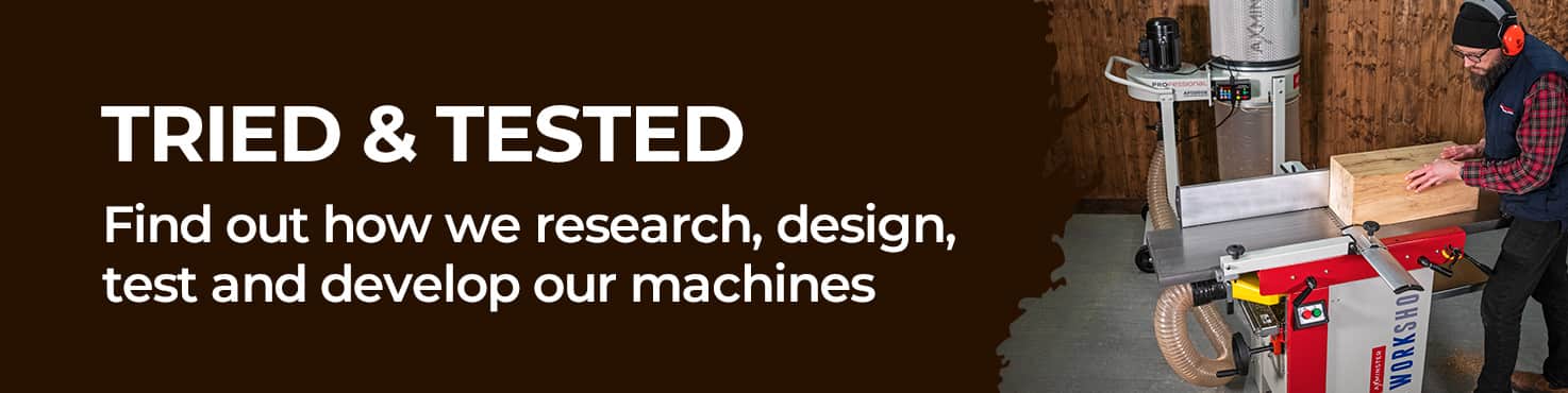 Find out how we research, design, test and develop our machines