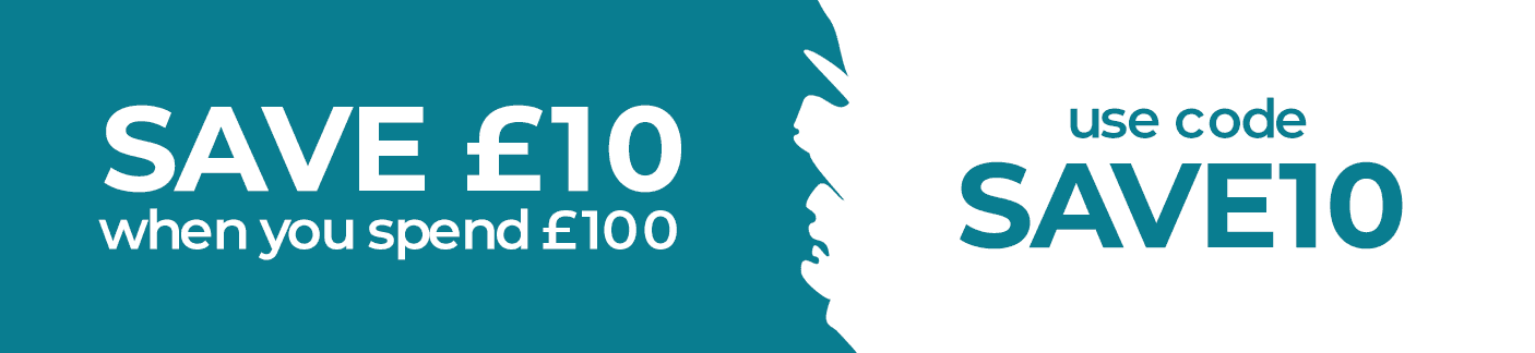 Save £10 when you spend £100 - use code: SAVE10
