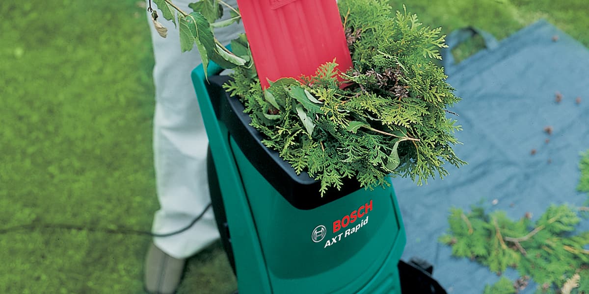Bosch AXT Rapid 2200 Garden Shredder with Waste Bag